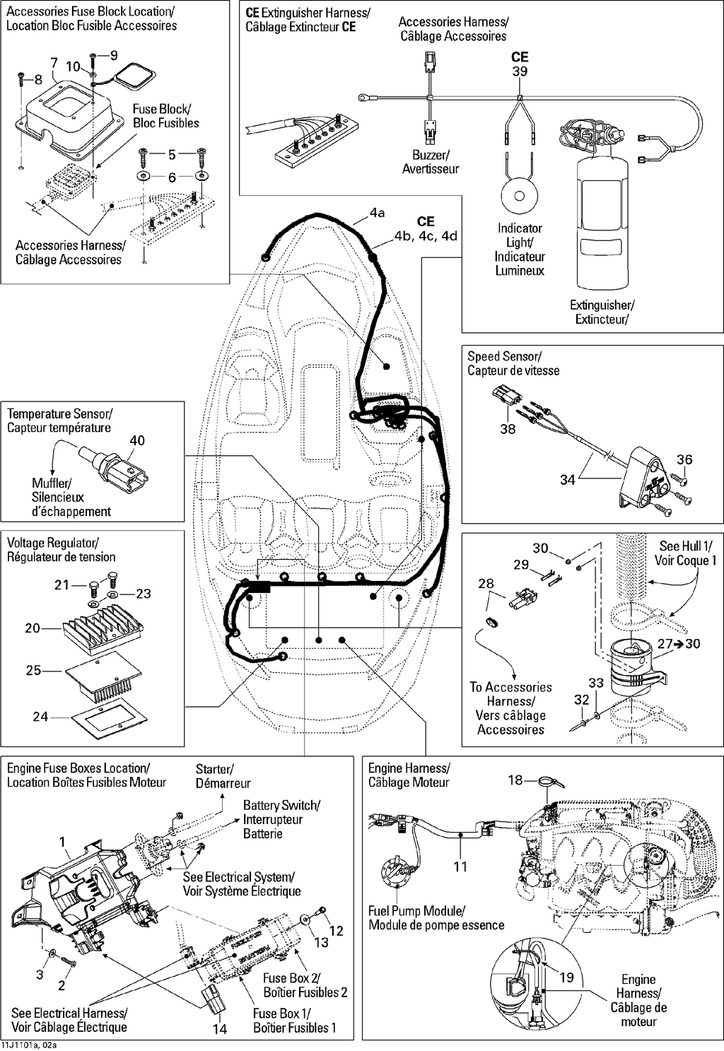 Fits Sea-Doo FIRE Extinguisher Harness, OEM Part # 278002635