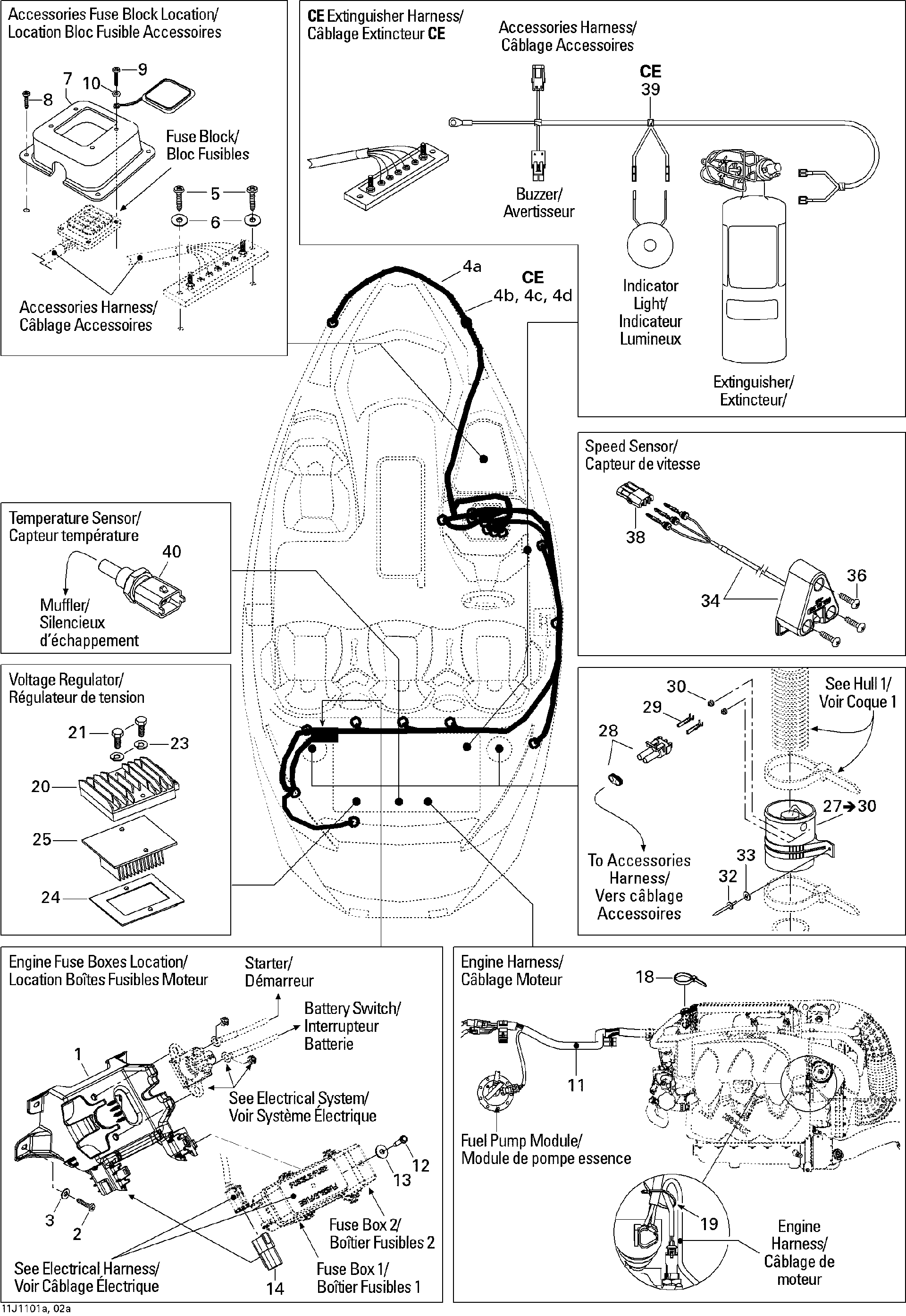 Fits Sea-Doo FIRE Extinguisher Harness, OEM Part # 278002635