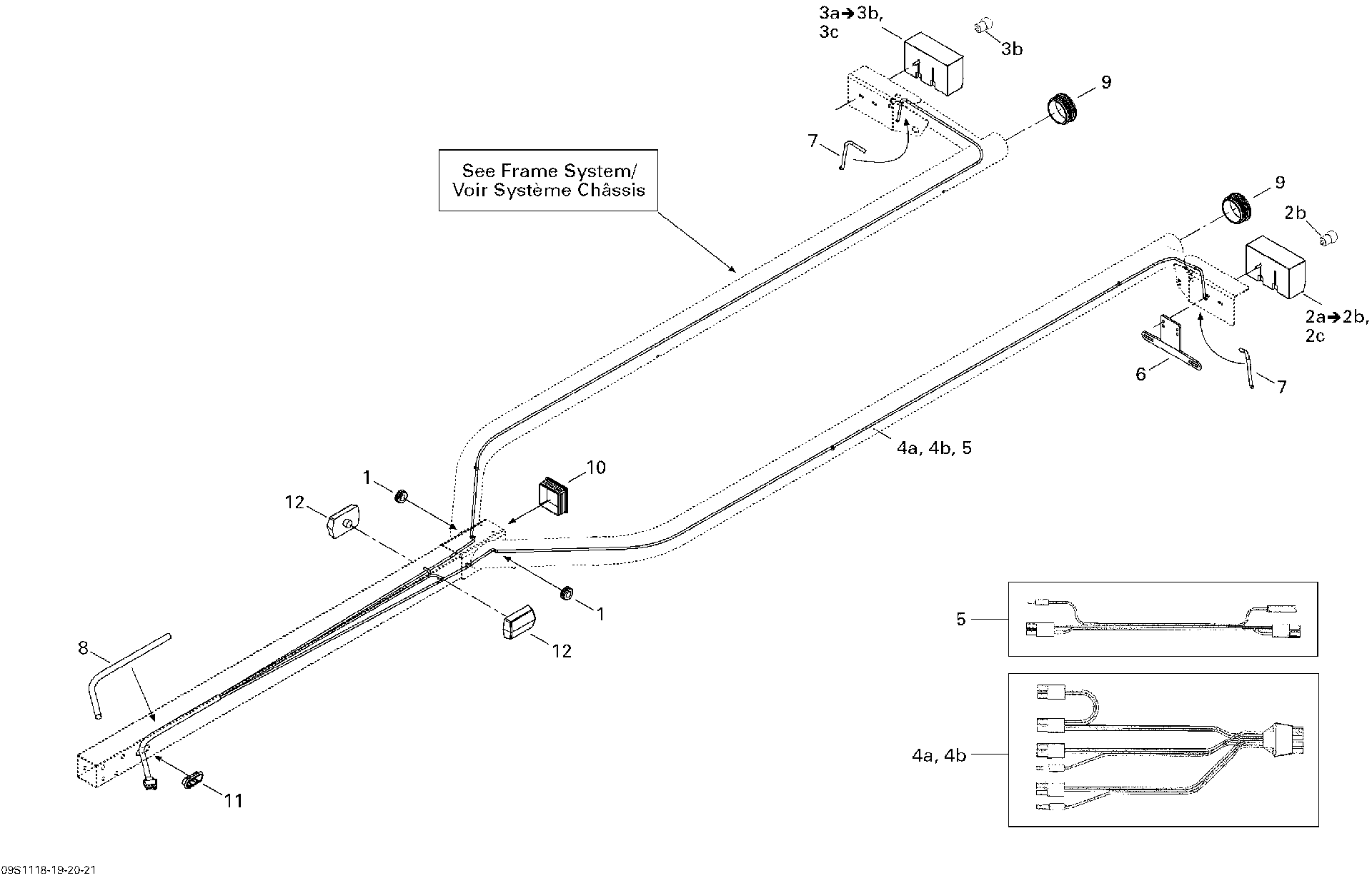 Fits 2011 Sea-Doo Accessory / Trailer (Advanced Tec I De Luxe) 2011 REAR Wiring Harness, OEM Part # 278002667 - schematic diagram