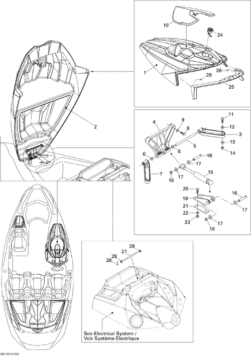 Fits 2003-2012 Sea-Doo 150 Speedster 155 / 150 Speedster 260 Reinforcement Plate, OEM Part # 291000079 - schematic diagram