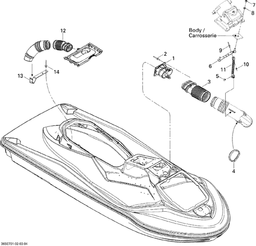 Fits Sea-Doo HOSE Support, OEM Part # 291001886