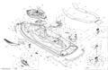 Fits 2010-2013 Sea-Doo WAKE PRO 215 LH Front Cover ASM, OEM Part # 291002943 - schematic diagram