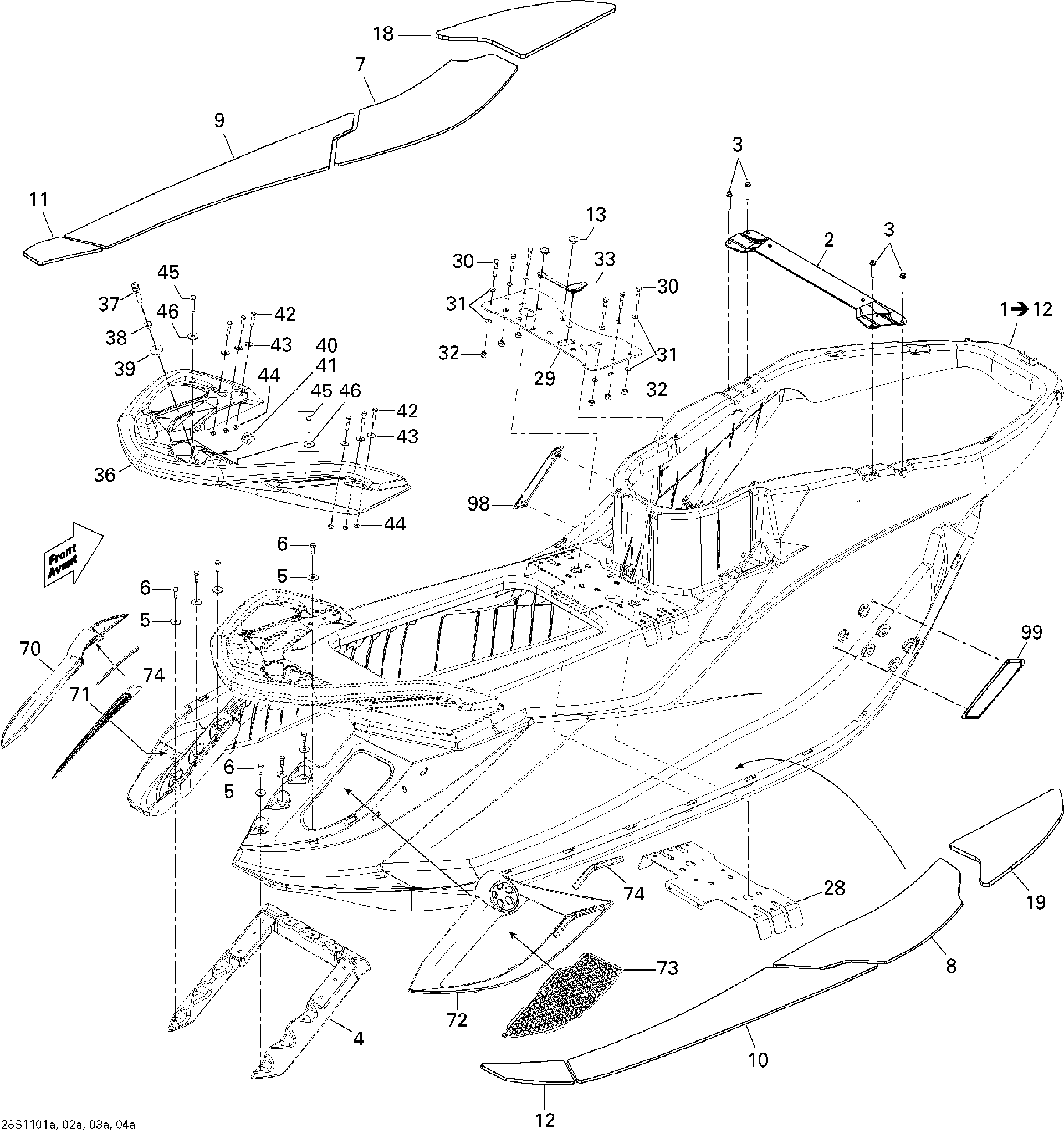 Fits 2009-2011 Sea-Doo GTX iS 215 / GTX LTD iS 260 CAP, OEM Part # 291002950 - schematic diagram