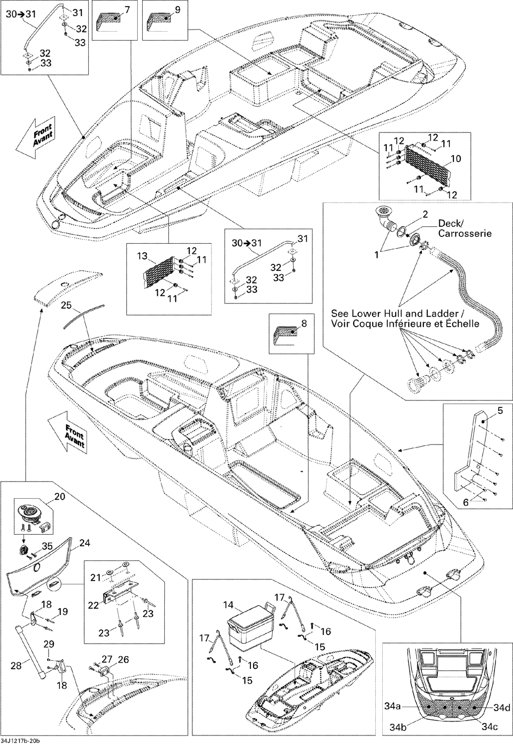 Fits Sea-Doo SWIM Platform MAT Outside, OEM Part # 291003730