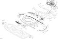 Fits 2016-2017 Sea-Doo GTX / RXT ANTI SLIP MAT CTRL L, OEM Part # 291004299 - schematic diagram