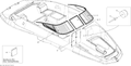 Fits 2011 Sea-Doo 230 Challenger SE 310 / 230 Challenger SE 430 BI FOLD DOOR, OEM Part # 291800009 - schematic diagram