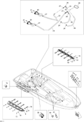 Fits 2007-2011 Sea-Doo GTS Pro 130 / RXP-X 255 & RS Sponson Adapter, OEM Part # 292001046 - schematic diagram