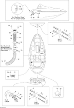 Fits 1997-2012 Sea-Doo 150 Speedster 155 / 150 Speedster 260 Rivet POP 1/8, OEM Part # 293150036 - schematic diagram