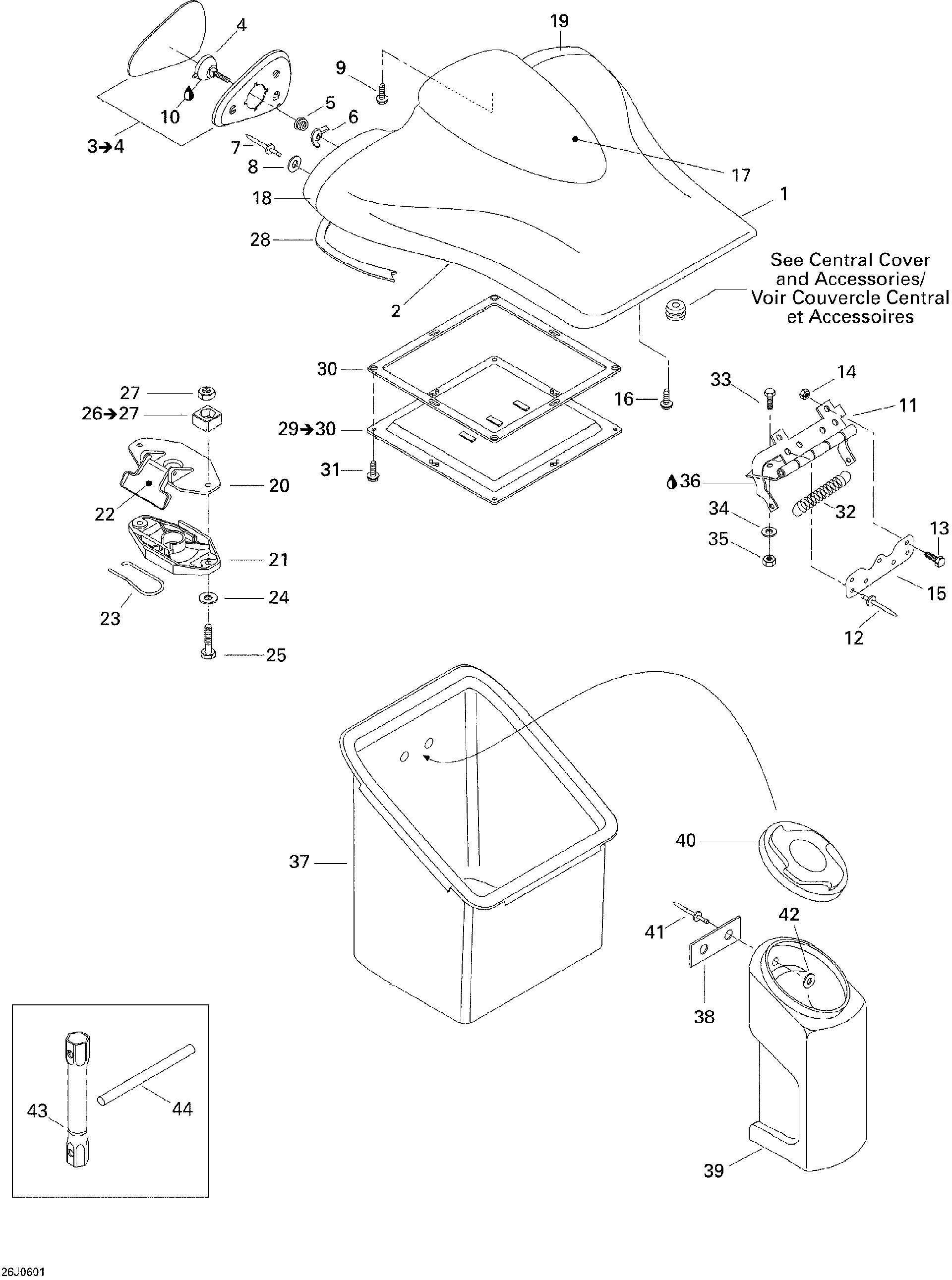 Fits BRP TRAY SEAL, OEM Part # 293200033