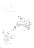 Fits 2009, 2010, 2011, 2013 Ski-Doo Skandic SWT 600HOETEC XU / Skandic WT 600HOETEC XU O-ring, OEM Part # 293300140 - schematic diagram