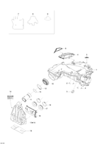 Fits 2009, 2010, 2011, 2013 Ski-Doo Skandic SWT 600HOETEC XU / Skandic WT 600HOETEC XU O-ring, OEM Part # 293300140 - schematic diagram