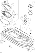 Fits 2007-2011 Sea-Doo RXP-X 255 & RS / RXP-X 255 and 255 RS Insert, OEM Part # 293450259 - schematic diagram
