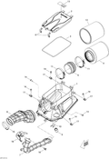 Fits 2008-2015 Can-Am DS 450EFI STD / DS 450EFI Xxc GEMI Clamp, OEM Part # 293650159 - schematic diagram