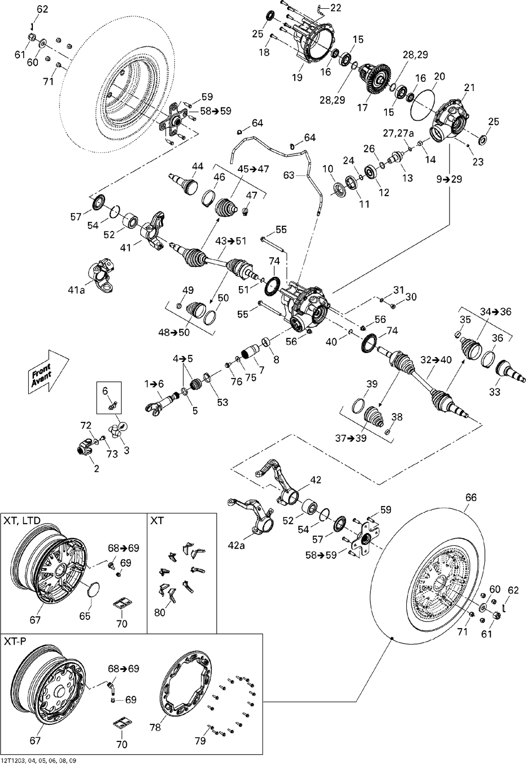 Fits 2008-2012 Can-Am Outlander 500EFI STD & XT / Outlander 650EFI STD & XT Oetiker Clamp 70MM, OEM Part # 293650194 - schematic diagram