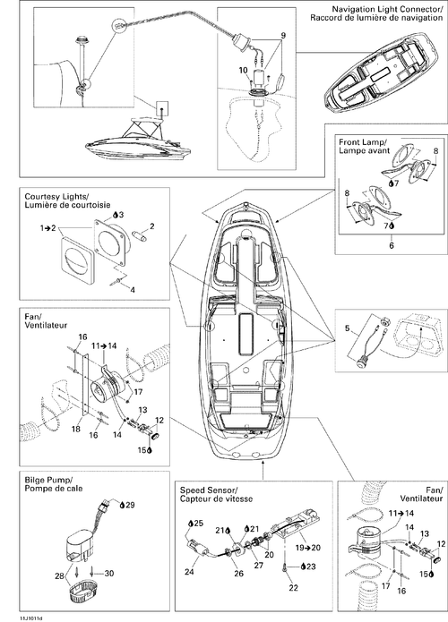 Fits BRP Locking NUT, OEM Part # 293710032