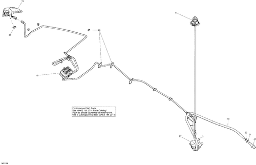 Fits 2007-2018 Sea-Doo SAR 155 / GTX 155 Cable Grommet, OEM Part # 293720079 - schematic diagram