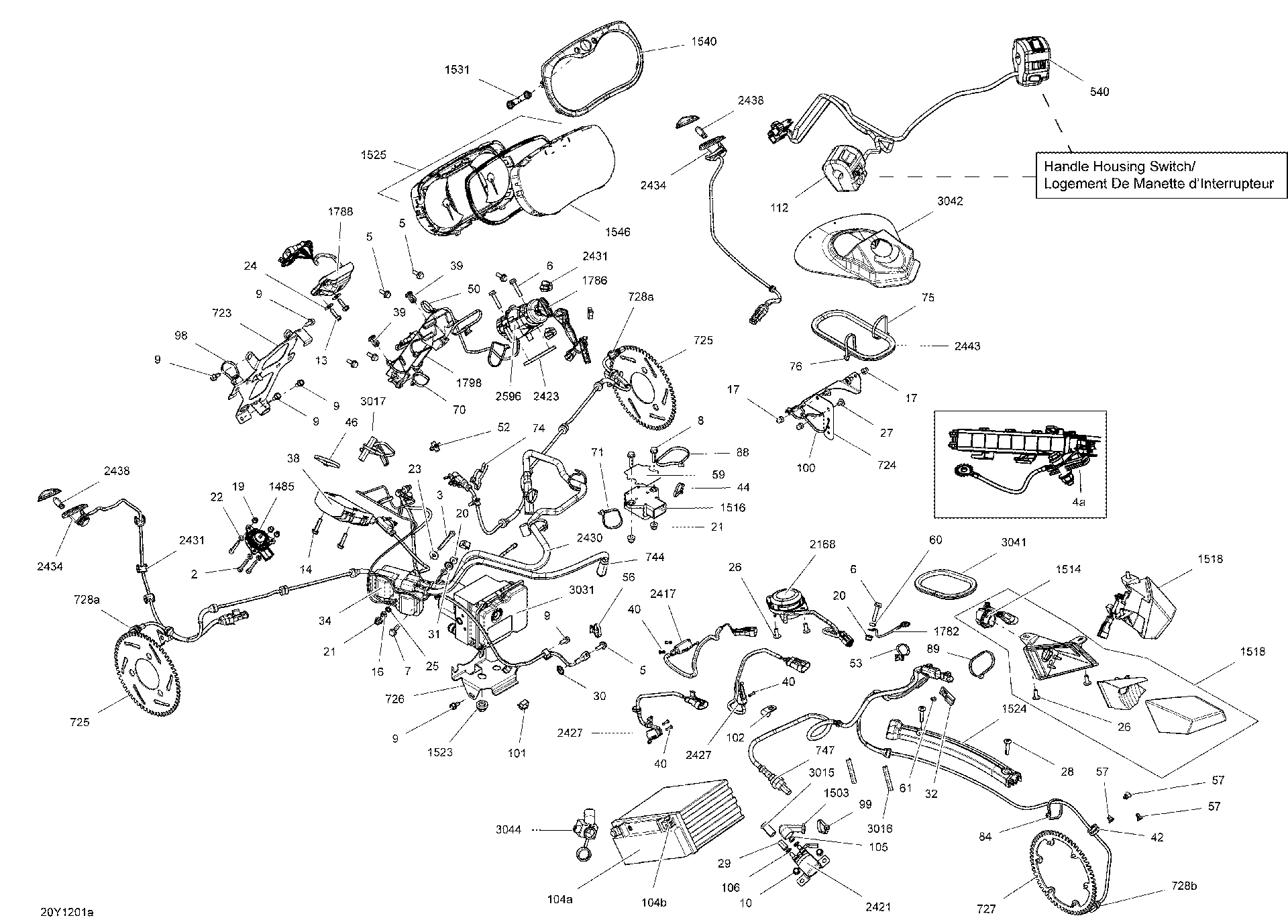 Fits 2008-2012 Can-Am Spyder RS SE5 / Spyder RS SM5 Spacer, OEM Part # 293900054 - schematic diagram
