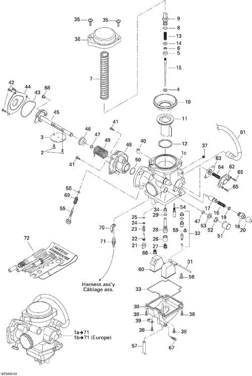 Fits BRP CAP, OEM Part # 404154900