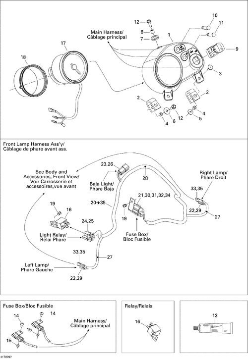 Fits BRP Housing MALE, OEM Part # 409204200