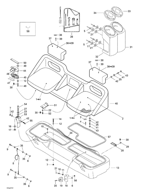 Fits BRP Retainer CAP, OEM Part # 414436800