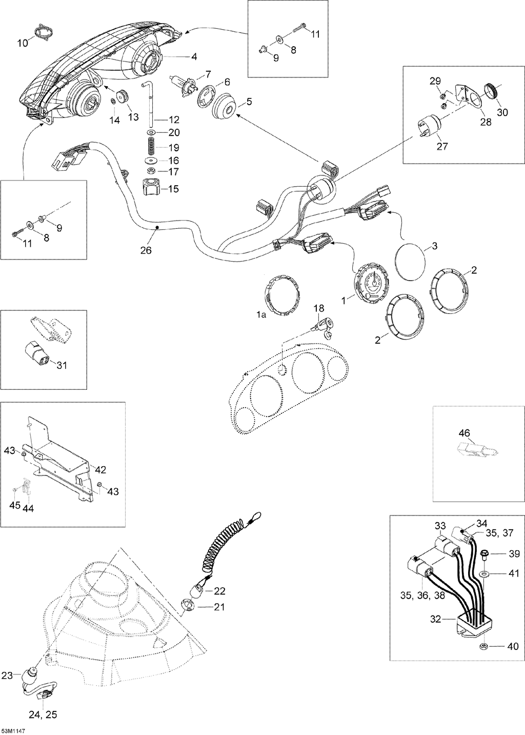 Fits BRP Grommet, OEM Part # 415100800