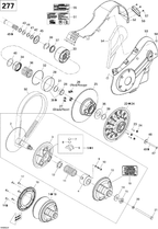 Fits 2008-2009 Ski-Doo Skandic Tundra / Freestyle SESSION 300F Inner Flange, OEM Part # 415128601 - schematic diagram