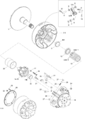Fits 2008-2009 Ski-Doo Expedition TUV 600 H.O. SDI / GTX LTD 600 HO SDI RAMP 410, OEM Part # 417222596 - schematic diagram