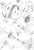 Fits 2008-2013 Ski-Doo EXPEDITION LE XU / EXPEDITION SE 12004TEC Fixed Flange, OEM Part # 417222980 - schematic diagram