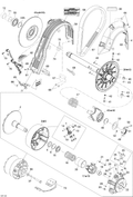 Fits 2010-2012 Ski-Doo Expedition LE XU / Expedition SE XU Calibration Screw, OEM Part # 417223197 - schematic diagram