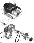 Fits 2008-2012 Ski-Doo Skandic WT 550F XU / Skandic WT 550F YetiII Panel NUT 4.8, OEM Part # 417300005 - schematic diagram