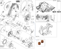 Fits 2008, 2009, 2011 Ski-Doo MX Z TNT 800R PTEK / Renegade ADRENALINE 800R PTEK Drive Pulley BOLT, OEM Part # 417300296 - schematic diagram