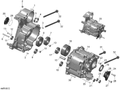 Fits 2015-2016 Can-Am Spyder F3 SE6 / Spyder F3 SM6 GEAR Housing Asm, PTO SIDE, OEM Part # 420210207 - schematic diagram