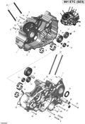 Fits 2008-2015 Can-Am Spyder RS SE5 / Spyder RS SM5 Pin, M6 X 55, OEM Part # 420229385 - schematic diagram