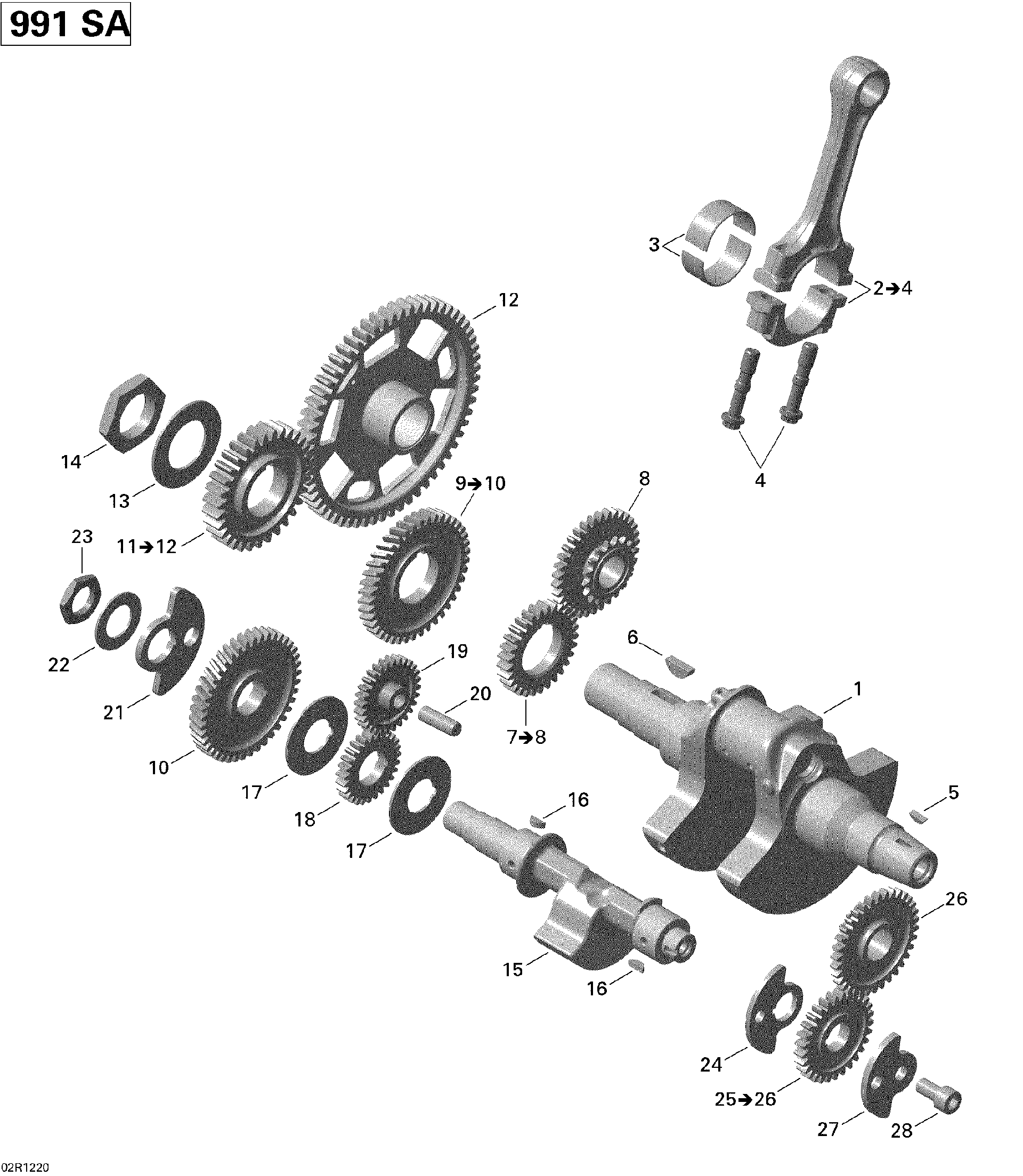 Fits 2008-2012 Can-Am Spyder RS SE5 / Spyder RS Roadster SE5 Bushing HALF, OEM Part # 420233722 - schematic diagram