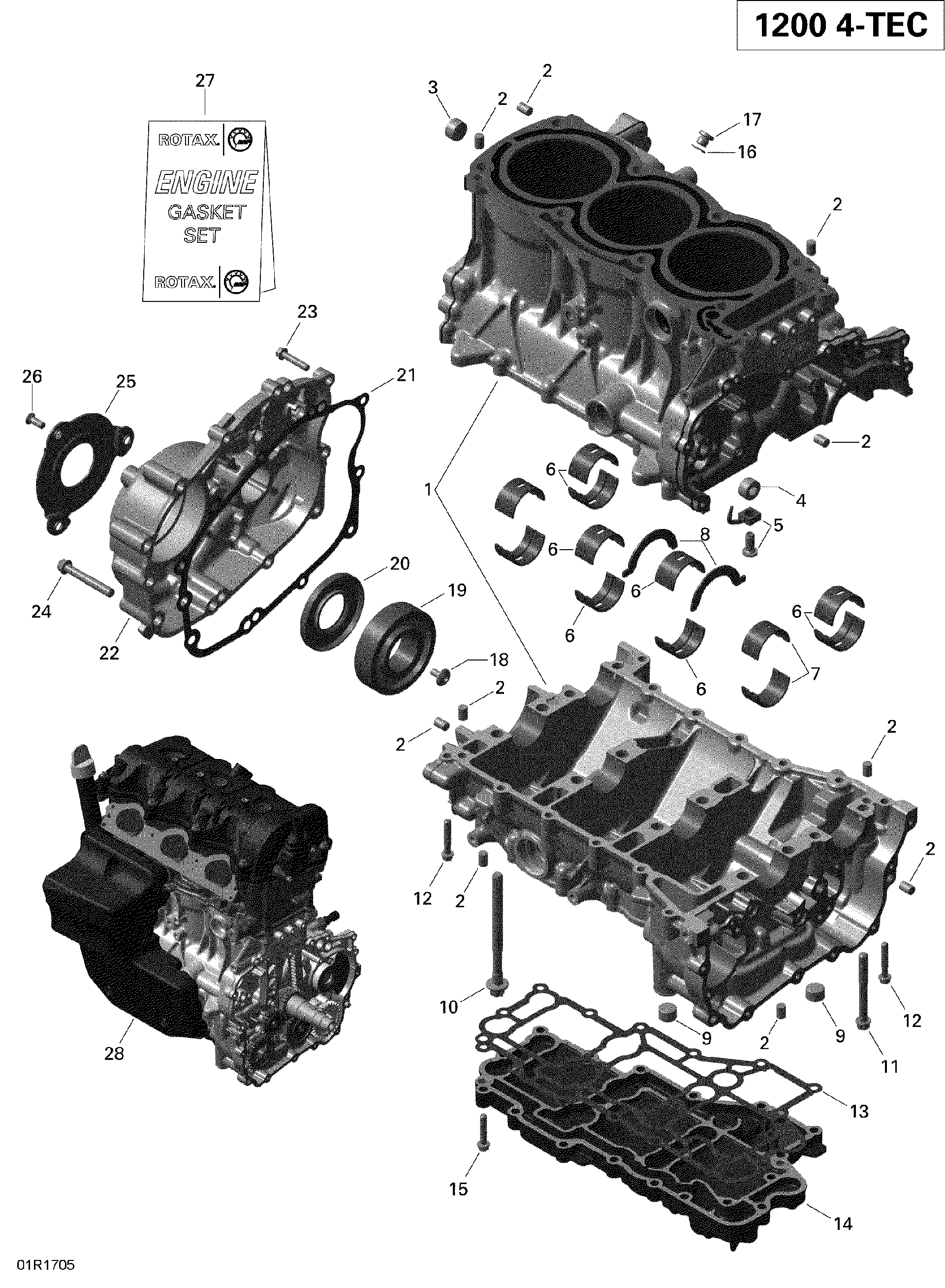 Fits 2009-2019 Ski-Doo 007 - EXPEDITION LE-SE 4-TEC / 4- GRAND TOURING 4-TEC Screw PLUG M16 X 1.5, OEM Part # 420240178 - schematic diagram