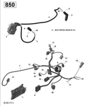 Fits 2019 Can-Am 002 - Outlander 850 EFI - North America Wiring Harness, OEM Part # 420264795 - schematic diagram