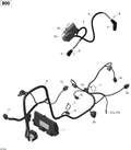 Fits 2015 Can-Am Commander 800_STD_DPS_XT ECM Connector, OEM Part # 420266997 - schematic diagram