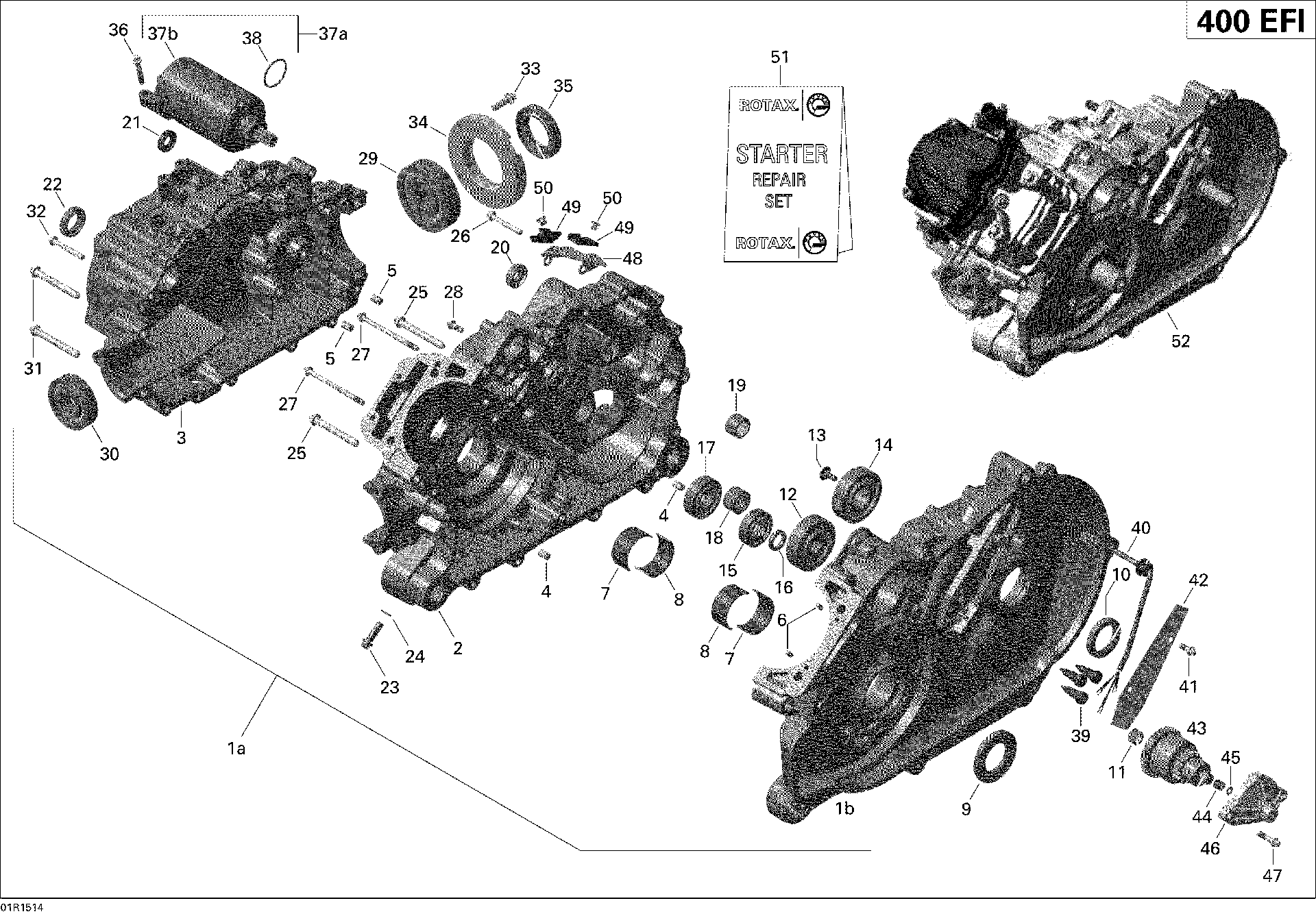 2007-2015 Fits Can-Am Xt (Intl Only... Crankcase Ass'y, OEM Part # 420296761