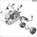 Fits 2008-2015 Can-Am Outlander 400 EFI / Outlander Max 400 EFI Magneto Flywheel, OEM Part # 420296903 - schematic diagram