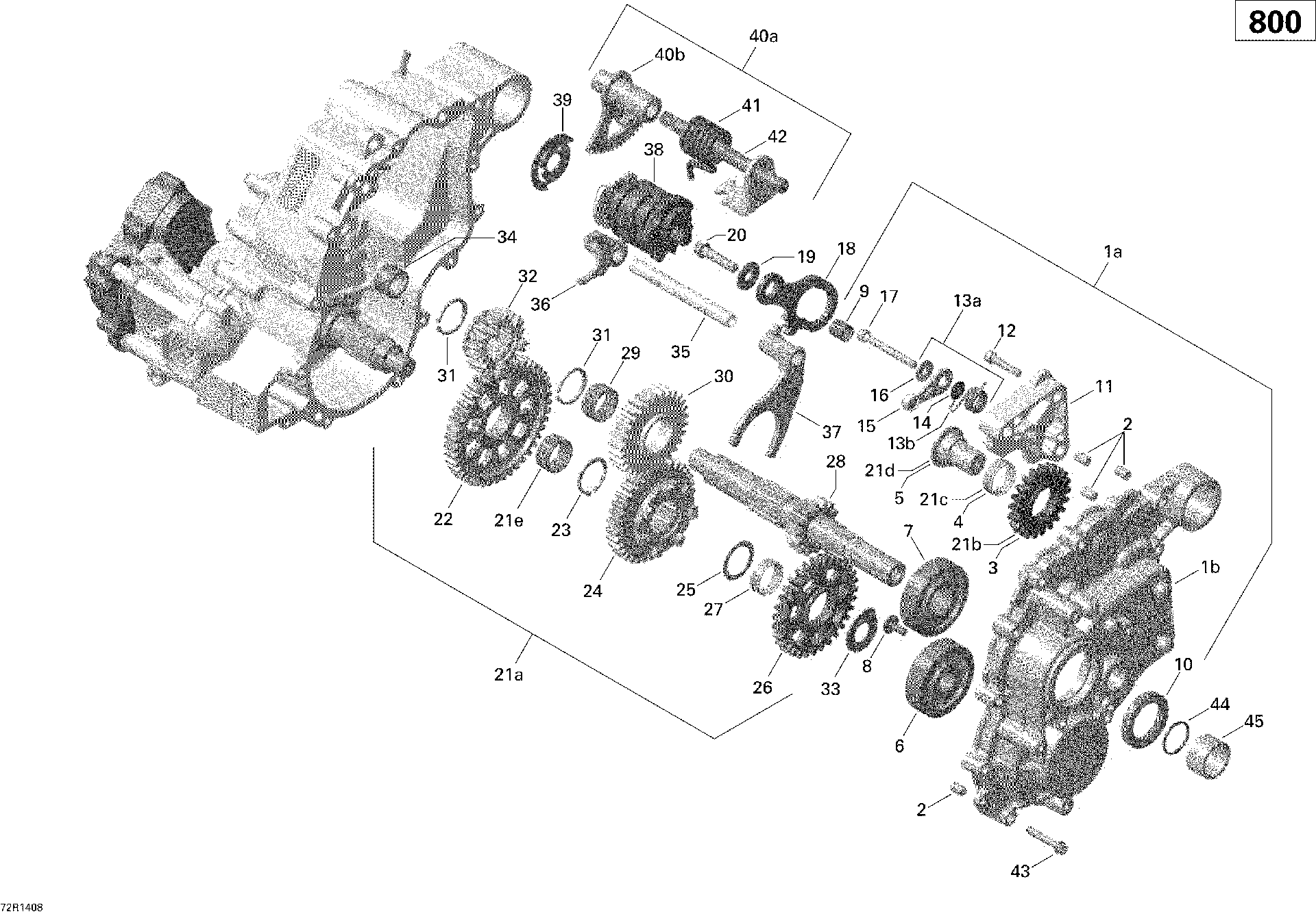 Fits 2012-2014 Can-Am Outlander 800R EFI / Outlander MAX 800R EFI Flanged TORX Screw M8 X 3, OEM Part # 420440869 - schematic diagram