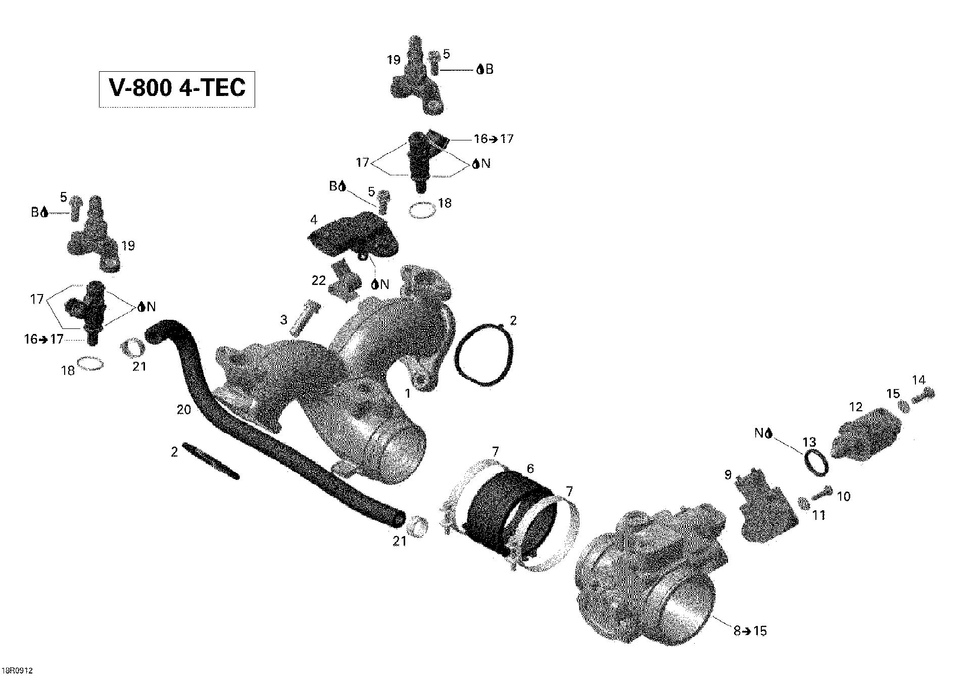 Fits BRP Formed HOSE, OEM Part # 420460272