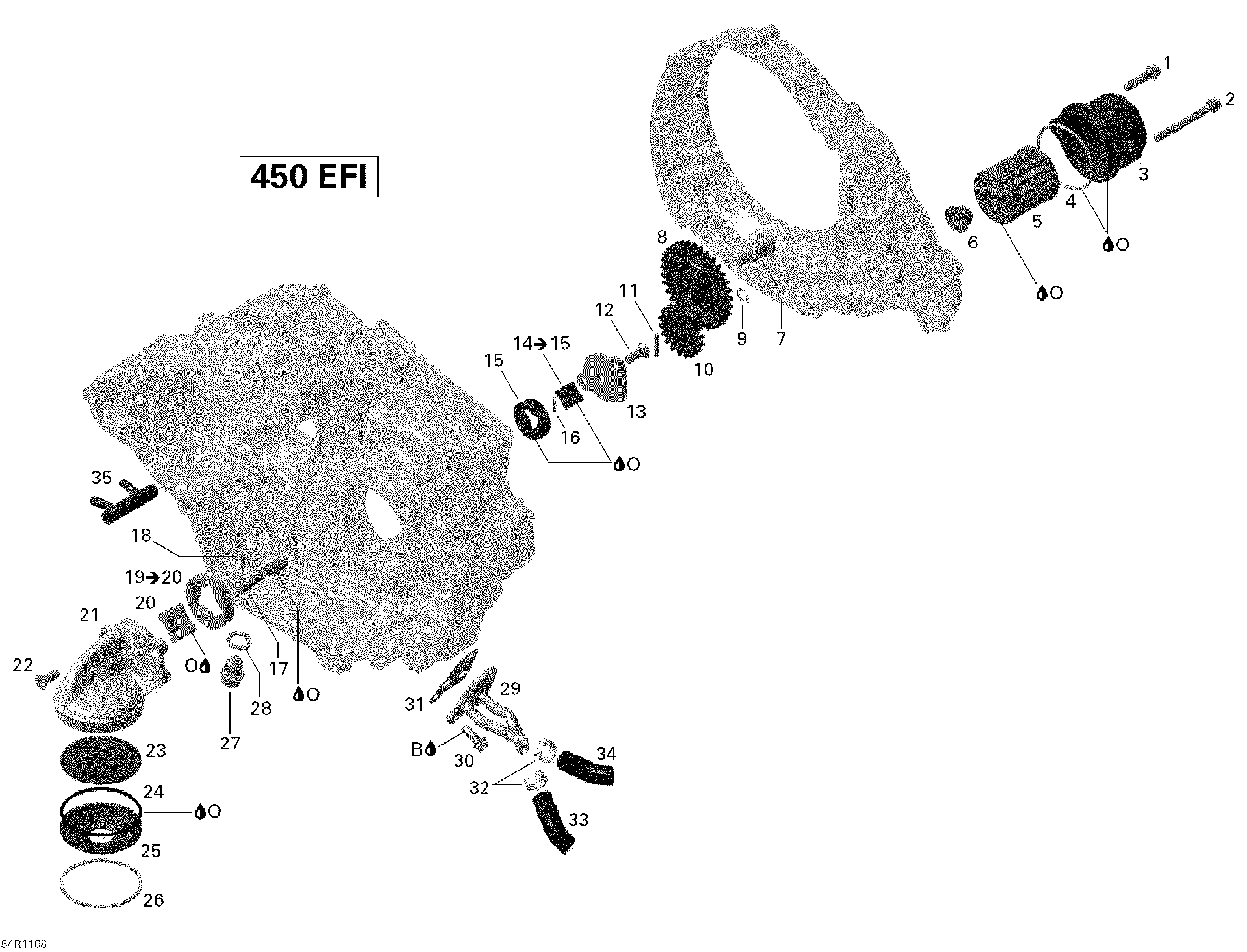 Fits 2008-2011 Can-Am DS 450 EFI / DS 450 Xxc OIL HOSE, OEM Part # 420460792 - schematic diagram