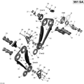 Fits 2008-2012 Can-Am Spyder RS SE5 / Spyder RS SM5 Intake Camshaft, OEM Part # 420620204 - schematic diagram