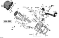 Fits 2007-2012 Can-Am Outlander 500EFI STD & XT / Outlander MAX 500EFI STD & XT Camshaft, OEM Part # 420620747 - schematic diagram