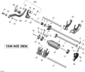 Fits 2014 Can-Am Spyder RT Limited SE6 / Spyder RT SE6 Spring, OEM Part # 420638010 - schematic diagram