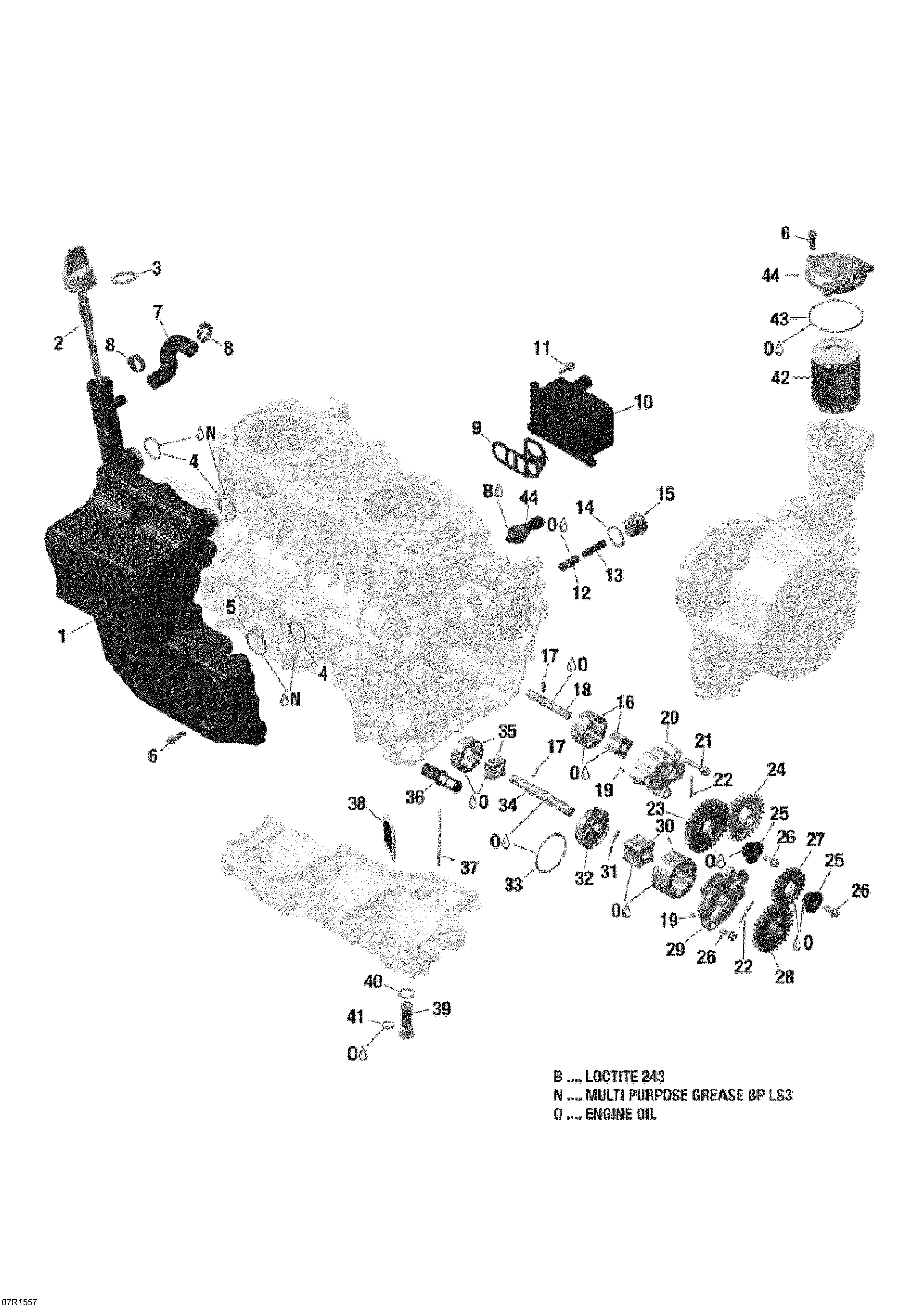 Fits 2009-2015 Ski-Doo Expedition LE 4-TEC / Expedition SE 1200 Screw PLUG M22 X 1.5, OEM Part # 420640278 - schematic diagram