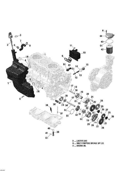 Fits 2009-2015 Ski-Doo Expedition LE 4-TEC / Expedition SE 1200 Screw PLUG M22 X 1.5, OEM Part # 420640278 - schematic diagram