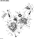 Fits 2008-2015 Can-Am Spyder RS SE5 / Spyder RS SM5 Socket HEAD Screw M10 X 40, OEM Part # 420640581 - schematic diagram