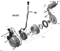 Fits 2007-2015 Can-Am DS 450EFI STD / DS 450EFI Xxc Socket HEAD Screw M6 X 16, OEM Part # 420640980 - schematic diagram