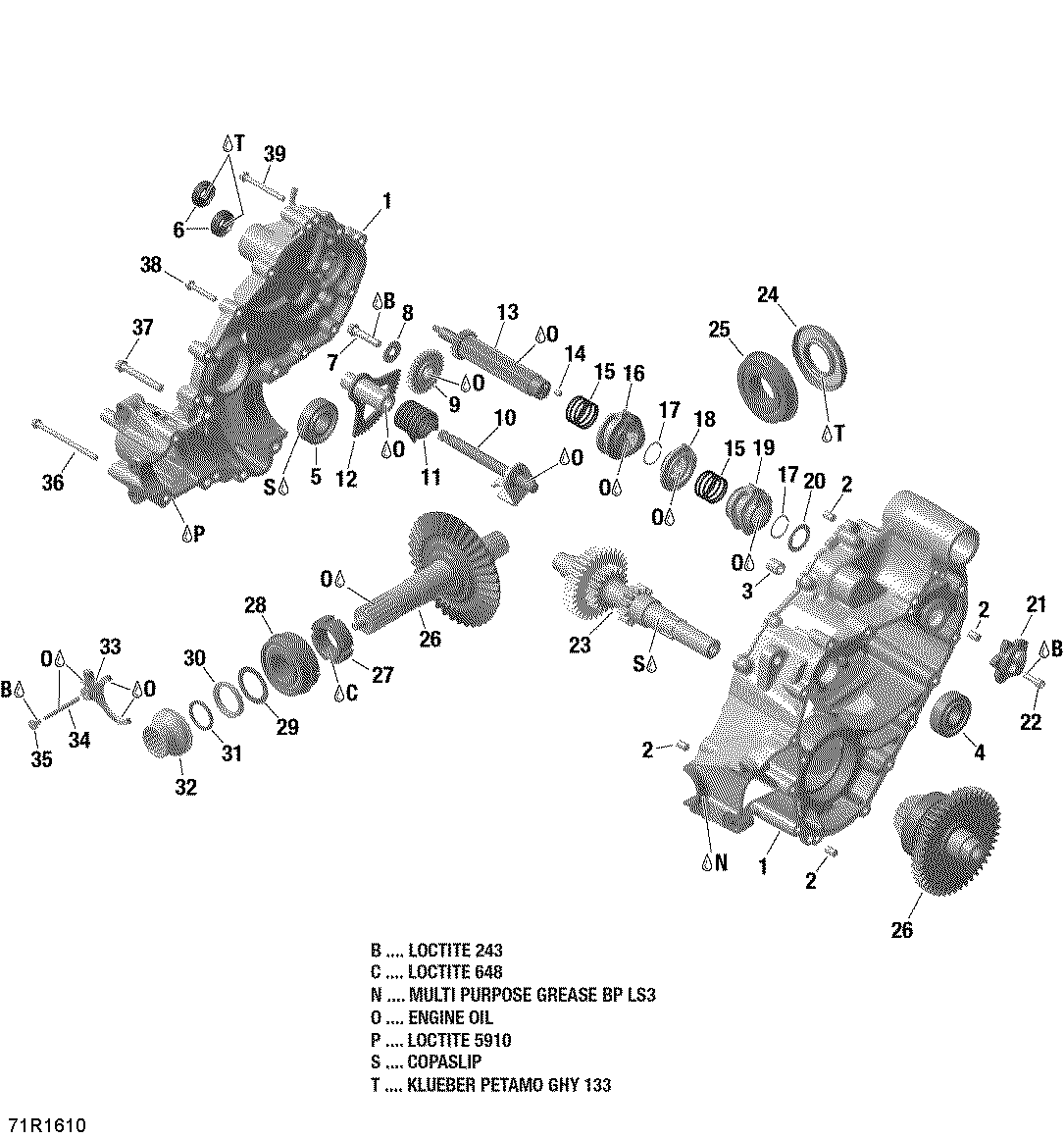 Fits 2016-2017 Can-Am 1-Maverick / 2-Maverick MAX Shift DRUM ASSY, OEM Part # 420657228 - schematic diagram